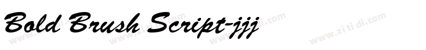 Bold Brush Script字体转换